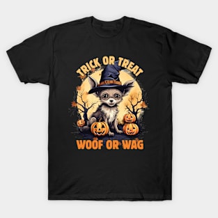 Beware the Dogoween Witch Pup! T-Shirt